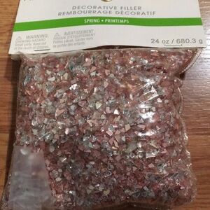 Sparkling Pink and Silver Decorative Filler